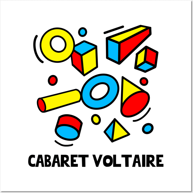 CABARET VOLTAIRE - 80s Styled Poster Design Wall Art by DankFutura